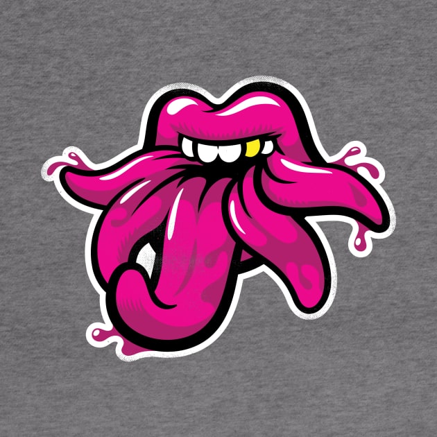 Tongues of Kali (magenta version) by toadyco